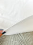 White Cotton Spandex Fine Rib Knit Jersey Fabric by the yard ATK00541R